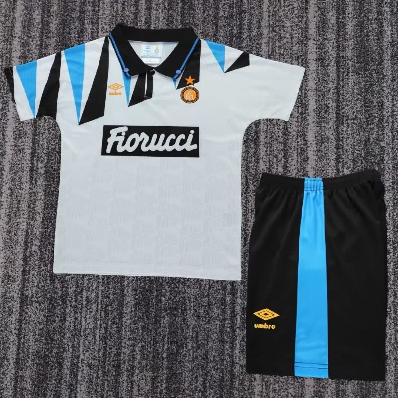Inter Milan 1992/93 Kids Away Soccer Jersey And Shorts