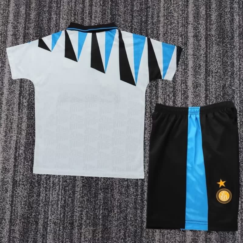 Inter Milan 1992/93 Kids Away Soccer Jersey And Shorts