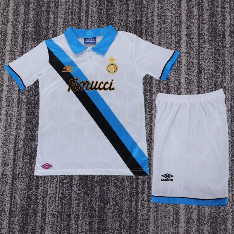 Inter Milan 1994/95 Kids Away Soccer Jersey And Shorts