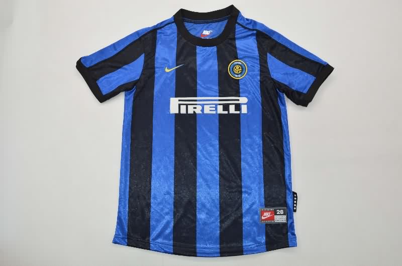 Inter Milan 1999/00 Kids Home Soccer Jersey And Shorts