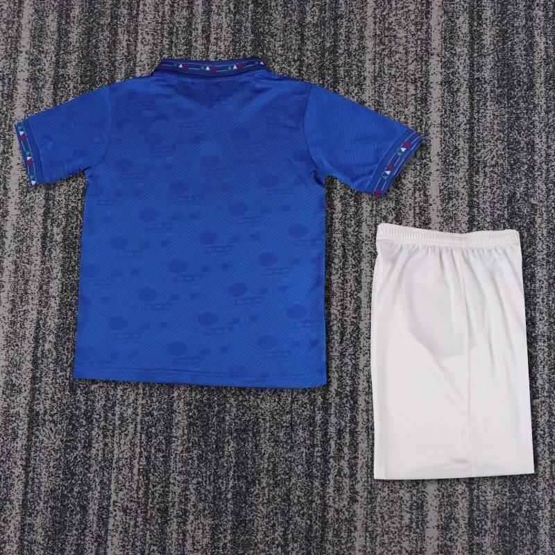 Italy 1994 Kids Home Soccer Jersey And Shorts
