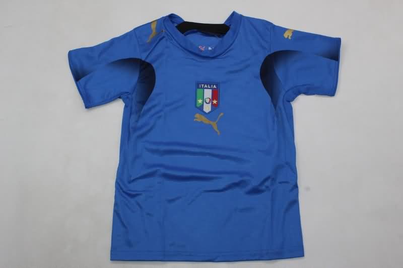 Italy 2006 Kids Home Soccer Jersey And Shorts