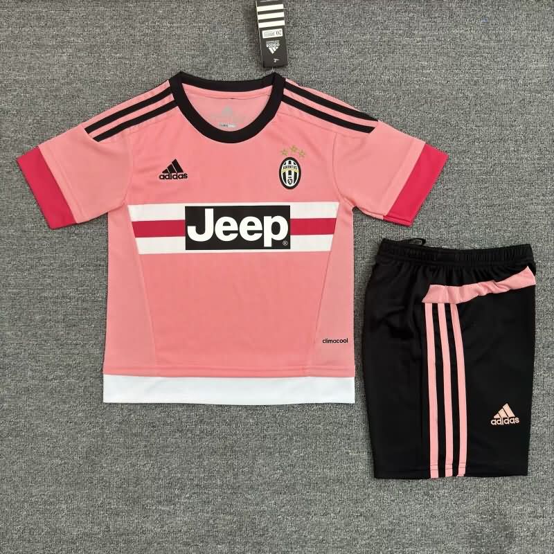 Juventus 2015/16 Kids Away Soccer Jersey And Shorts