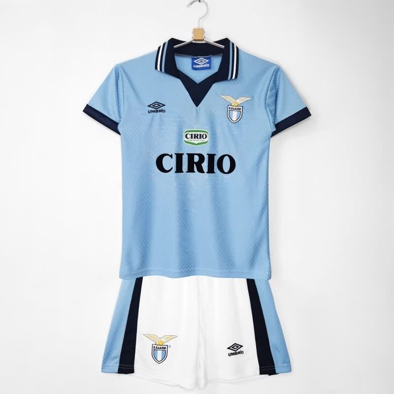 Lazio 1996/97 Kids Home Soccer Jersey And Shorts