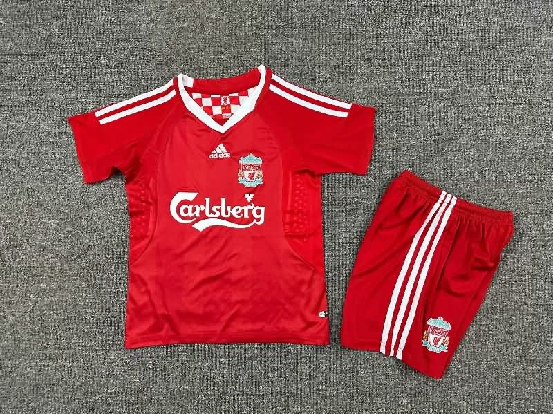 Liverpool 2008/10 Kids Home Soccer Jersey And Shorts