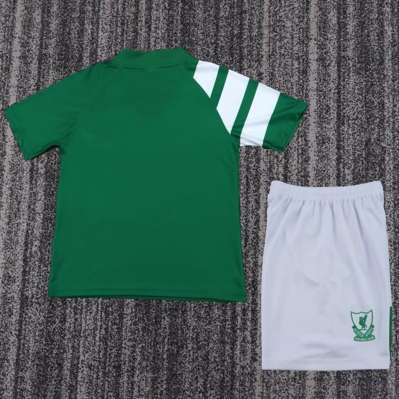 Liverpool 1991/92 Kids Away Soccer Jersey And Shorts