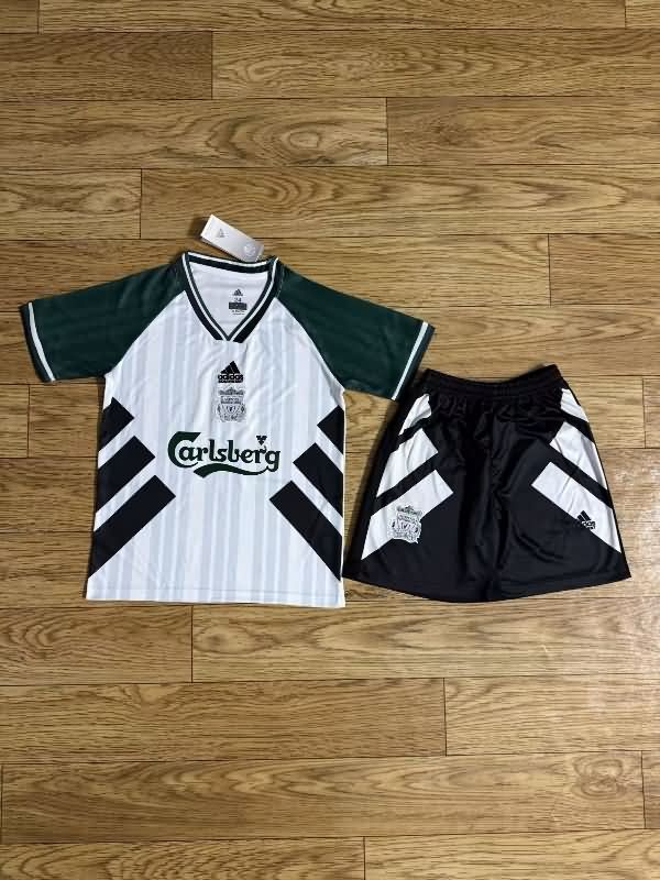 Liverpool 1993/95 Kids Away Soccer Jersey And Shorts