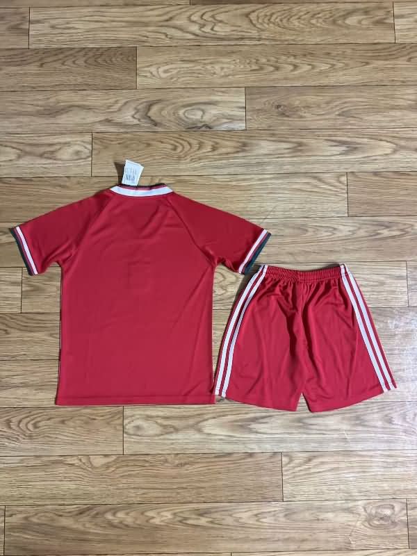 Liverpool 1993/95 Kids Home Soccer Jersey And Shorts