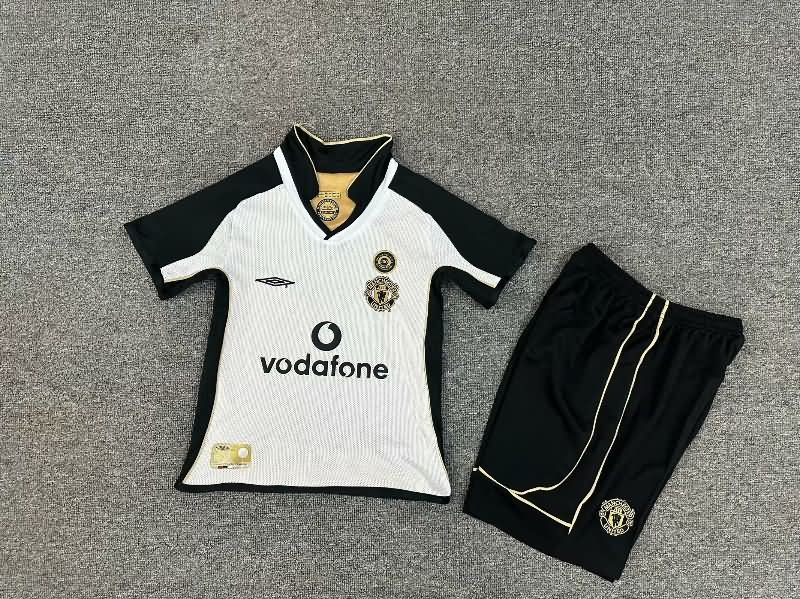 Manchester United 2000/01 Kids Away Soccer Jersey And Shorts