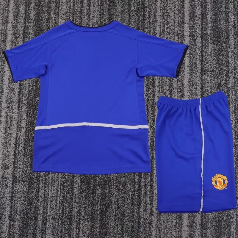 Manchester United 2002/03 Kids Third Soccer Jersey And Shorts