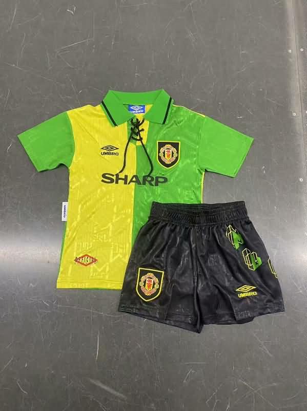 Manchester United 1992/94 Kids Third Soccer Jersey And Shorts
