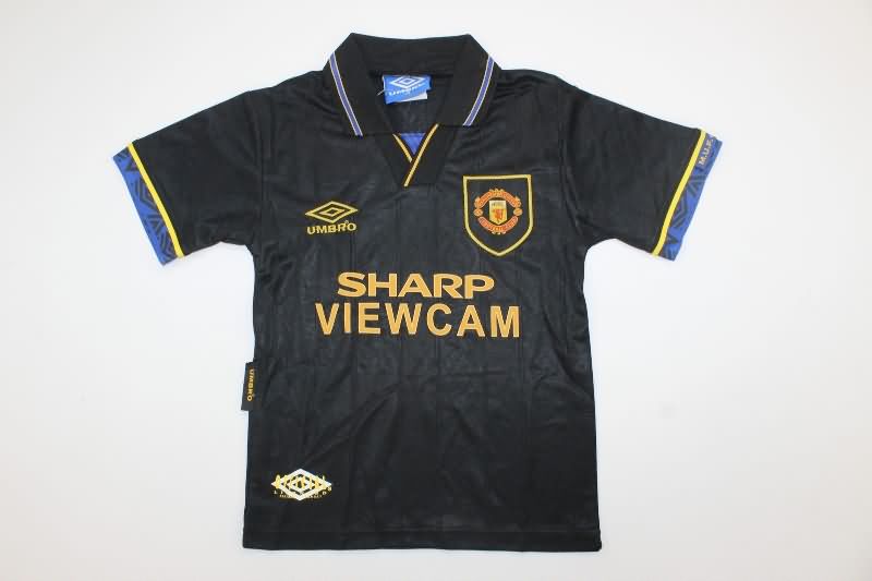 Manchester United 1993/95 Kids Away Soccer Jersey And Shorts