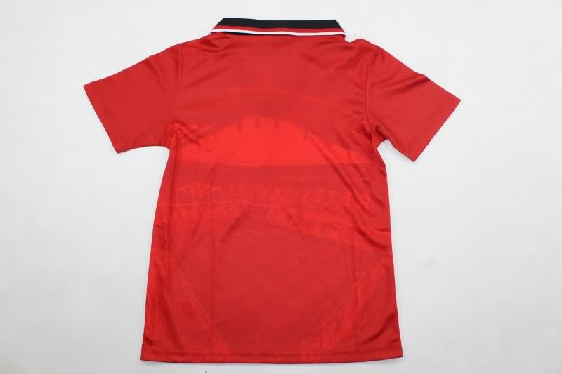 Manchester United 1994/96 Kids Home Soccer Jersey And Shorts