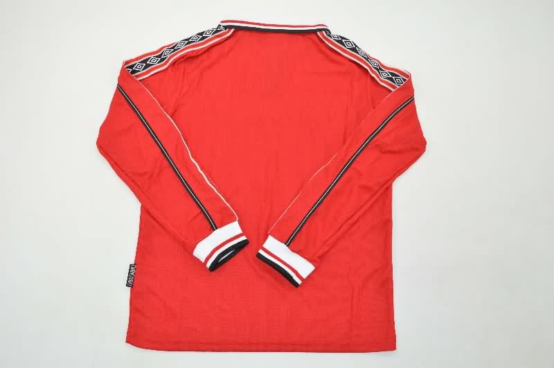 Manchester United 1998/00 Kids Home Long Sleeve Soccer Jersey And Shorts