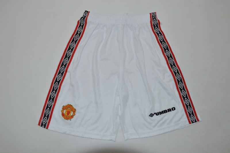 Manchester United 1998/00 Kids Home Long Sleeve Soccer Jersey And Shorts