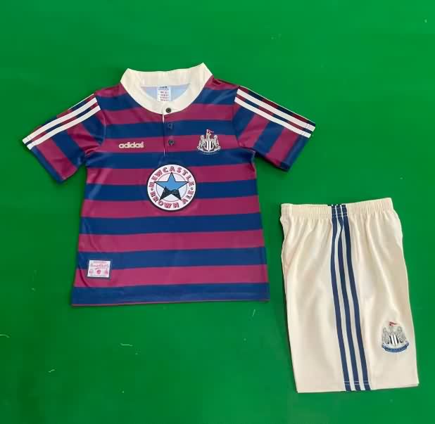 Newcastle United 1996/97 Kids Away Soccer Jersey And Shorts