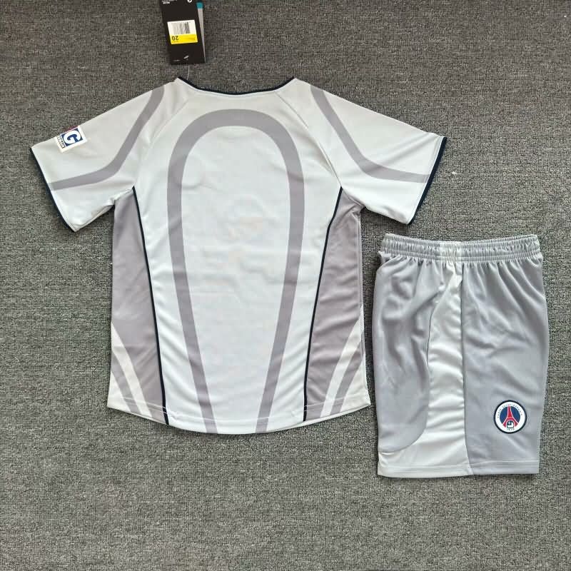 Paris St Germain 2001/02 Kids Away Soccer Jersey And Shorts