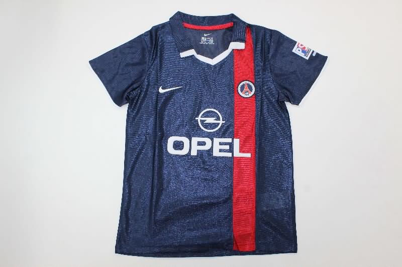 Paris St Germain 2001/02 Kids Home Soccer Jersey And Shorts