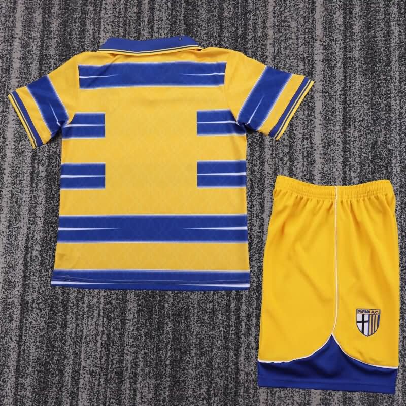 Parma 1998/99 Kids Home Soccer Jersey And Shorts