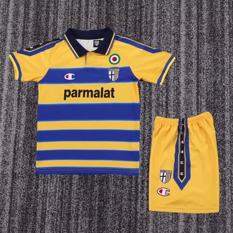 Parma 1999/00 Kids Home Soccer Jersey And Shorts