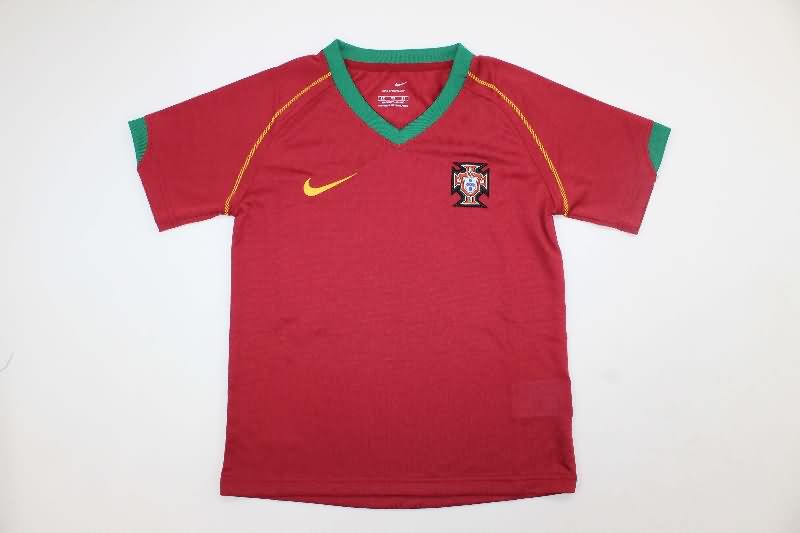 Portugal 2006 Kids Home Soccer Jersey And Shorts