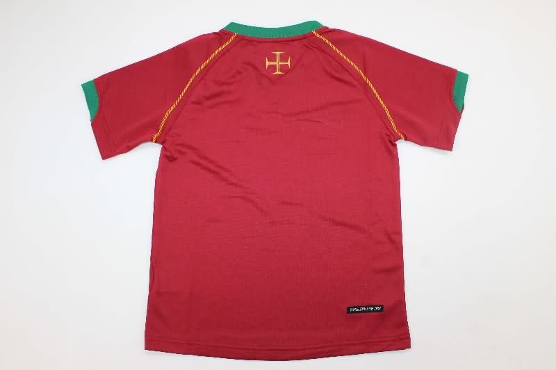 Portugal 2006 Kids Home Soccer Jersey And Shorts