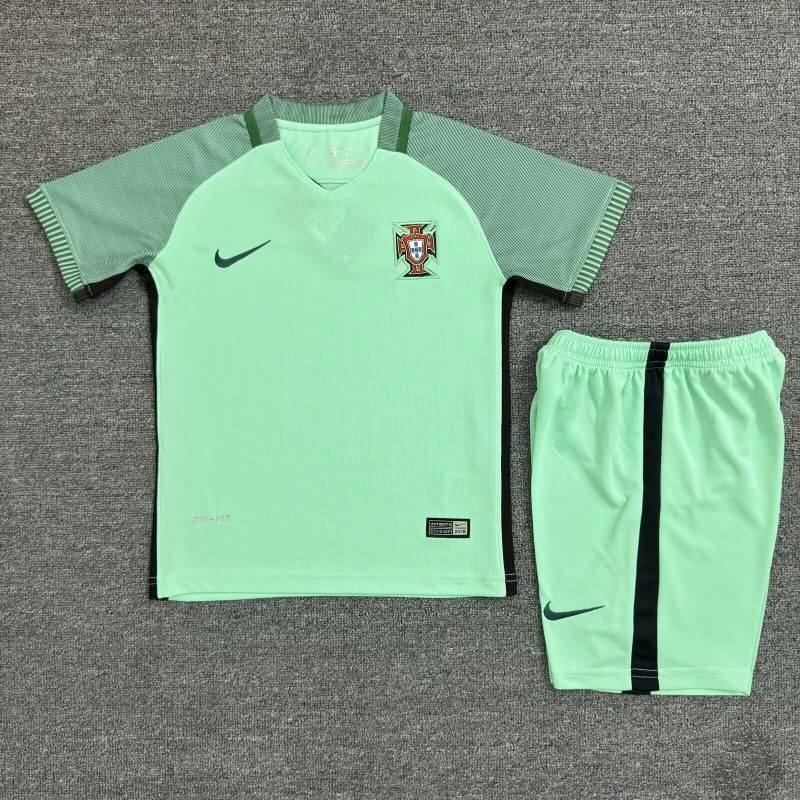 Portugal 2016 Kids Away Soccer Jersey And Shorts