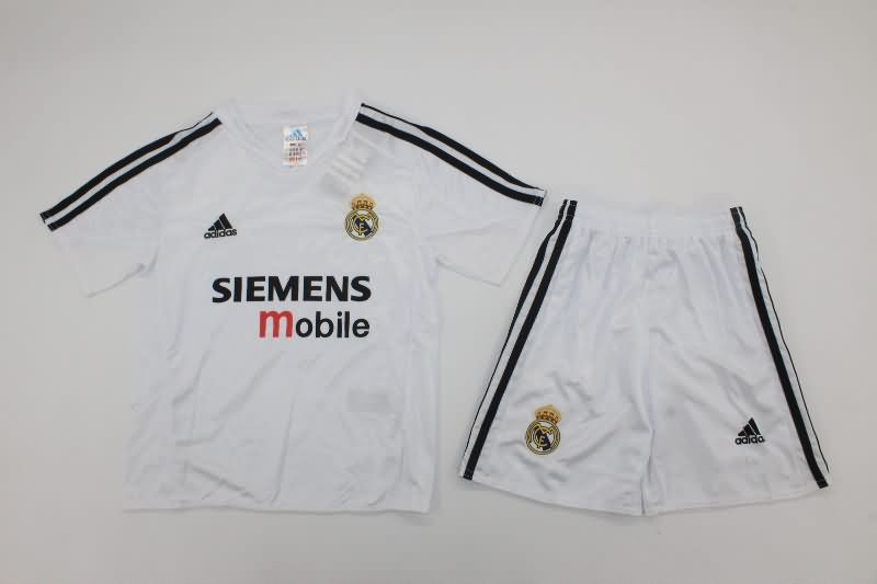 Real Madrid 2004/05 Kids Home Soccer Jersey And Shorts