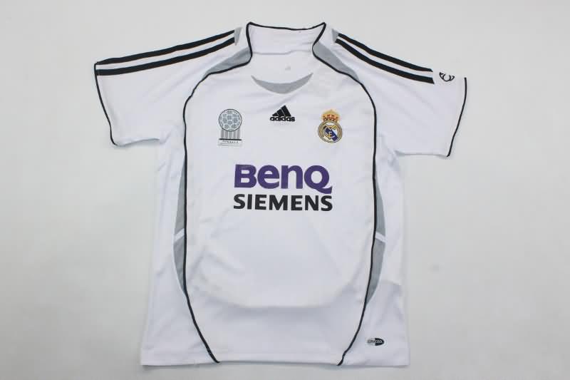 Real Madrid 2006/07 Kids Home Soccer Jersey And Shorts