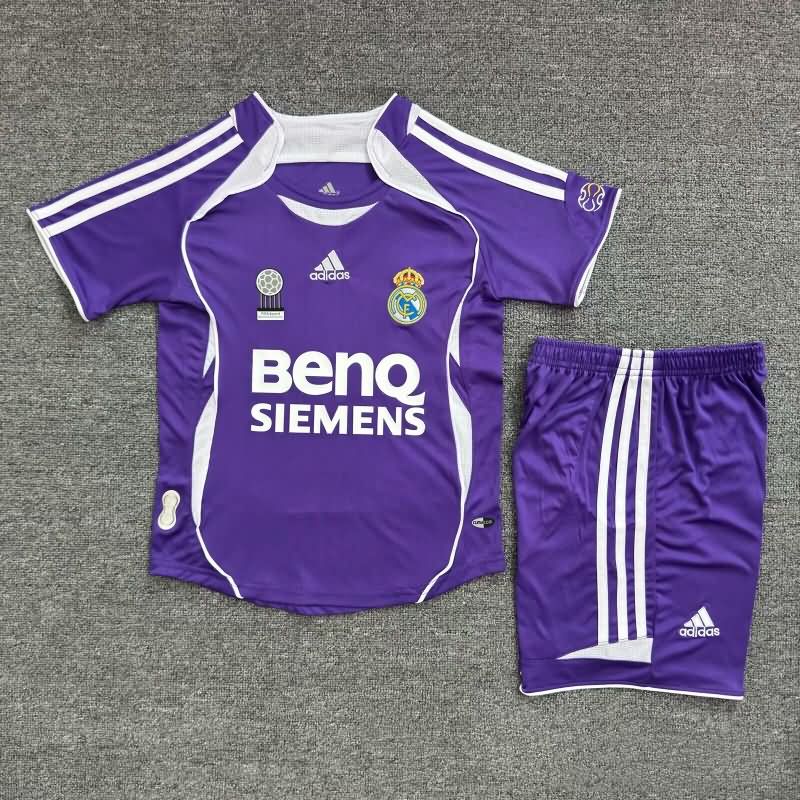 Real Madrid 2006/07 Kids Third Soccer Jersey And Shorts