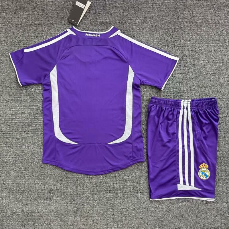 Real Madrid 2006/07 Kids Third Soccer Jersey And Shorts