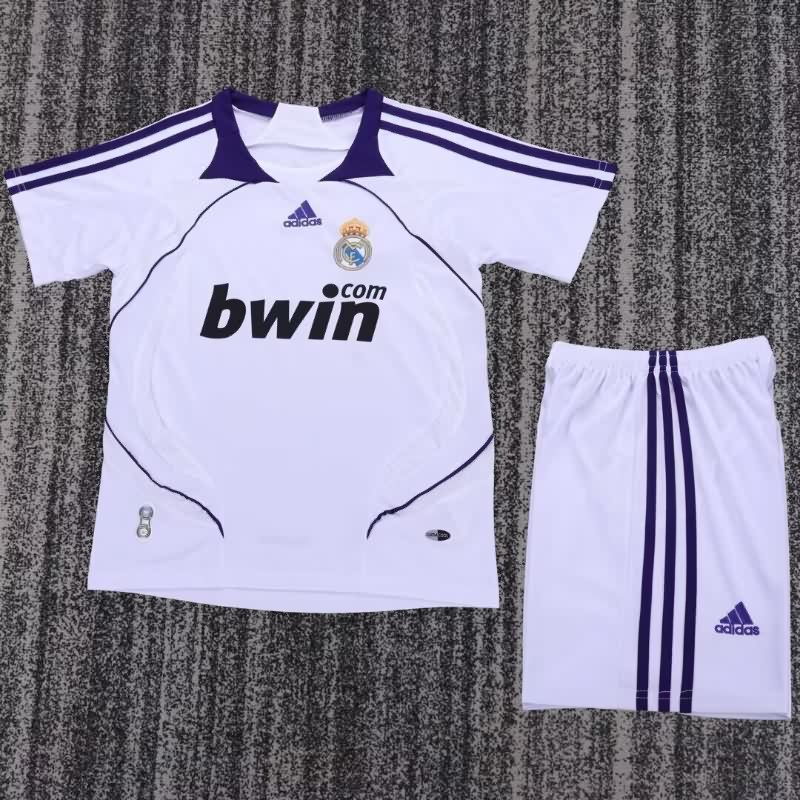 Real Madrid 2007/08 Kids Home Soccer Jersey And Shorts Real Madrid 2007/08 Kids Home Soccer Jersey And Shorts
