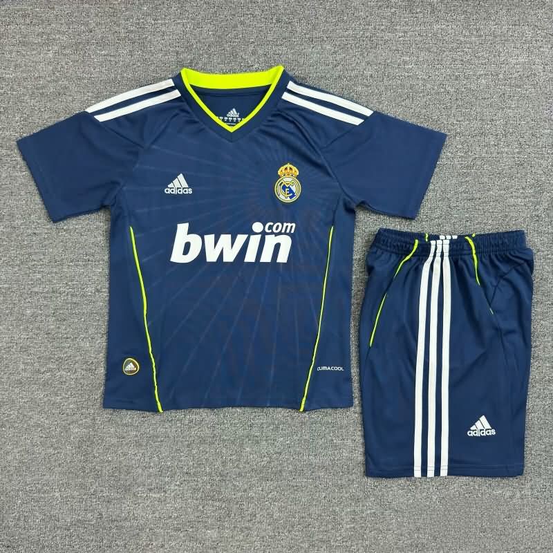 Real Madrid 2010/11 Kids Away Soccer Jersey And Shorts