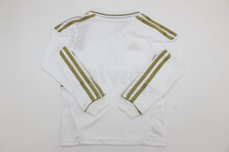 Real Madrid 2011/12 Kids Home Long Sleeve Soccer Jersey And Shorts
