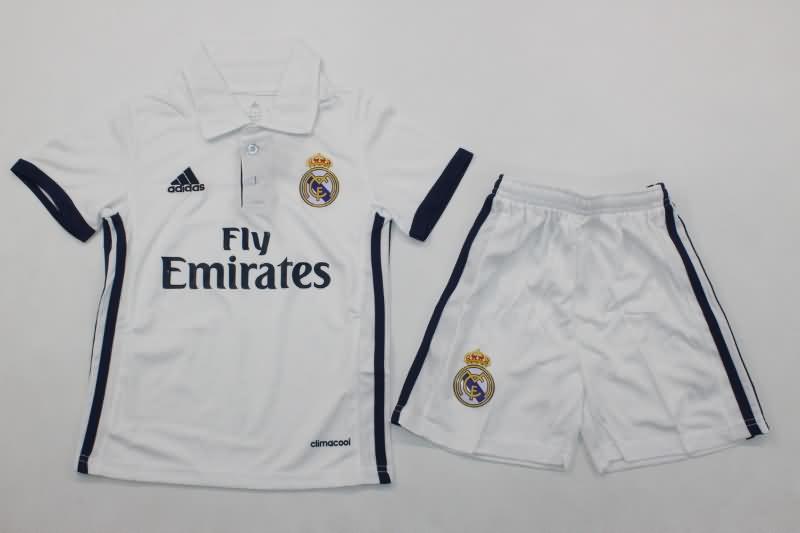 Real Madrid 2016/17 Kids Home Soccer Jersey And Shorts