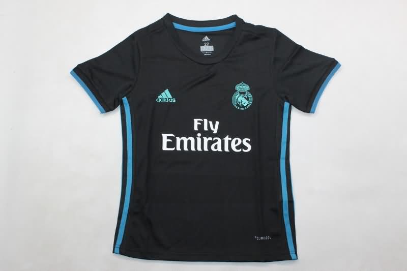 Real Madrid 2017/18 Kids Away Soccer Jersey And Shorts
