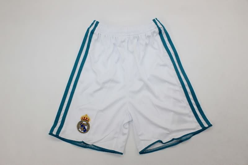 Real Madrid 2017/18 Kids Home Soccer Jersey And Shorts