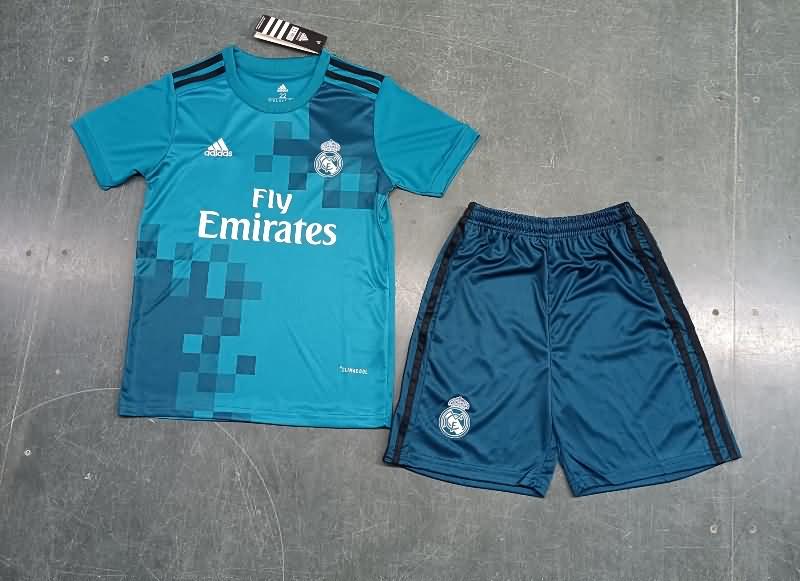Real Madrid 2017/18 Kids Third Soccer Jersey And Shorts