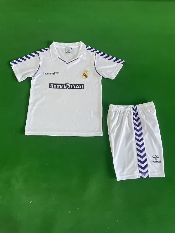 Real Madrid 1988/90 Kids Home Soccer Jersey And Shorts Real Madrid 1988/90 Kids Home Soccer Jersey And Shorts