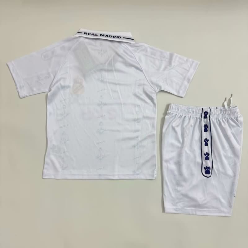 Real Madrid 1994/96 Kids Home Soccer Jersey And Shorts