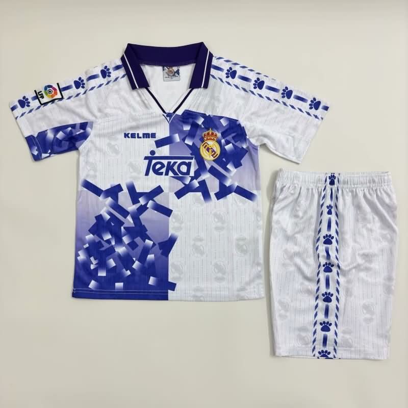 Real Madrid 1996/97 Kids Third Soccer Jersey And Shorts