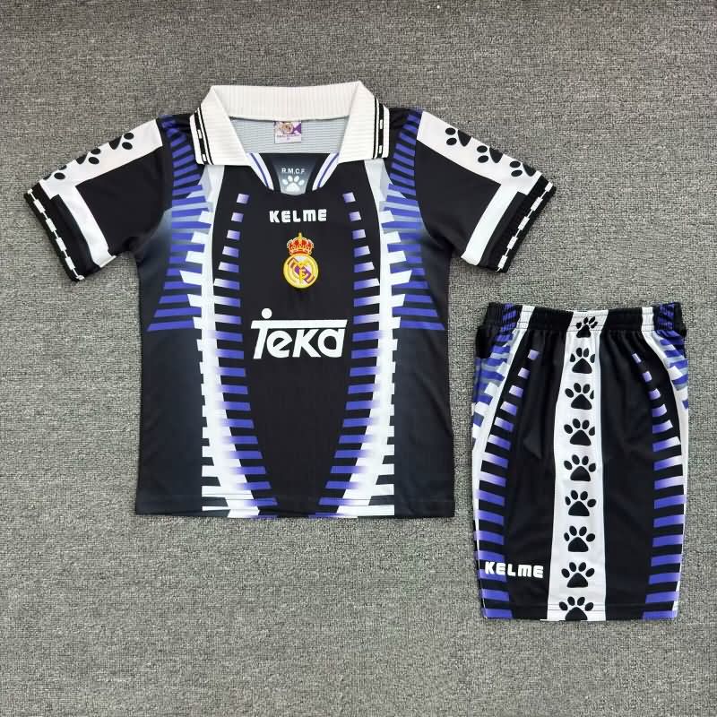 Real Madrid 1997/98 Kids Third Soccer Jersey And Shorts