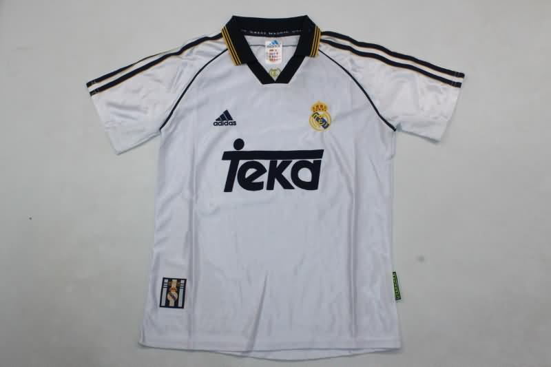 Real Madrid 1998/00 Kids Home Soccer Jersey And Shorts