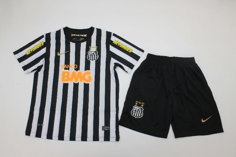 Santos 2011/12 Kids Away Soccer Jersey And Shorts