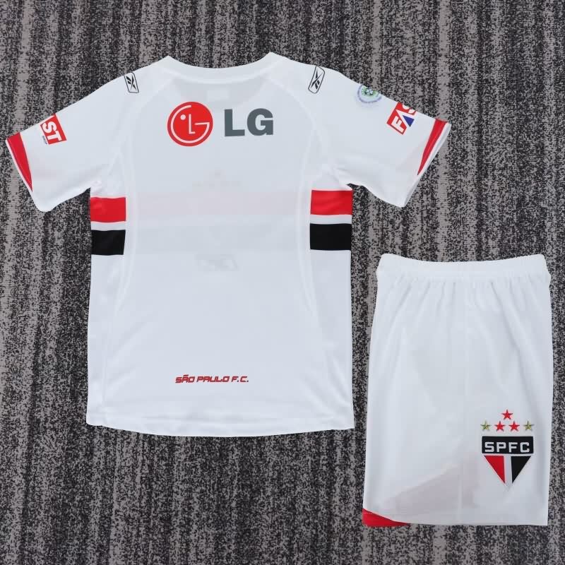 Sao Paulo 2007/08 Kids Home Soccer Jersey And Shorts