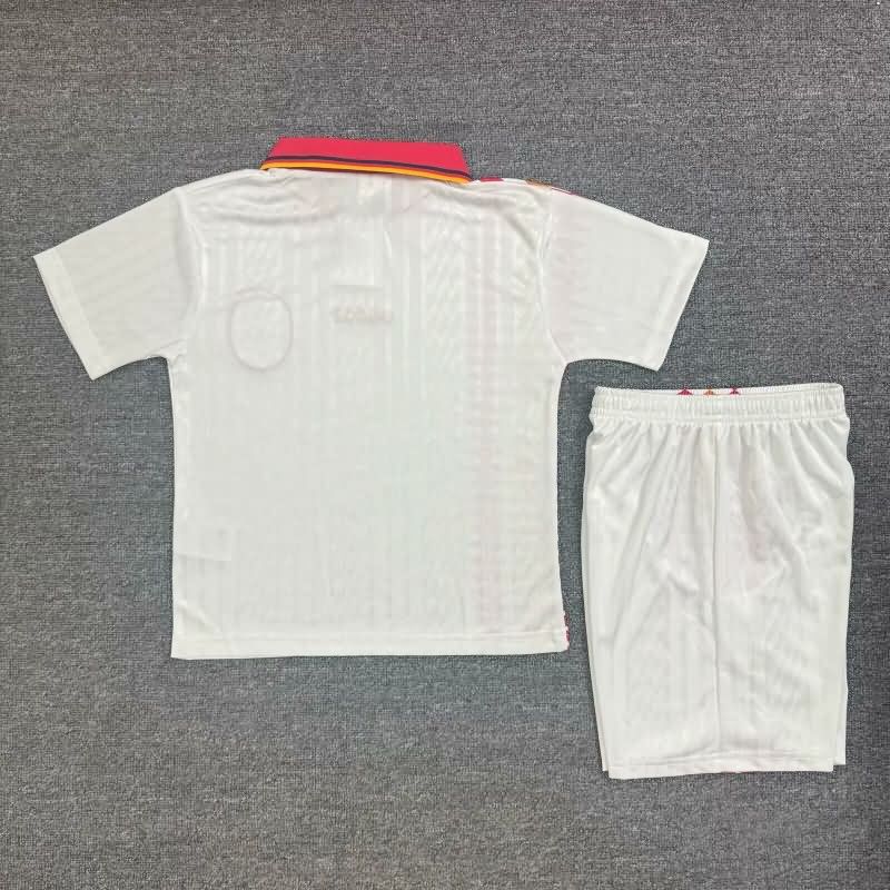 Spain 1994 Kids Away Soccer Jersey And Shorts