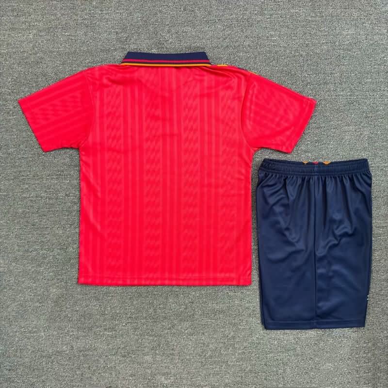 Spain 1994 Kids Home Soccer Jersey And Shorts