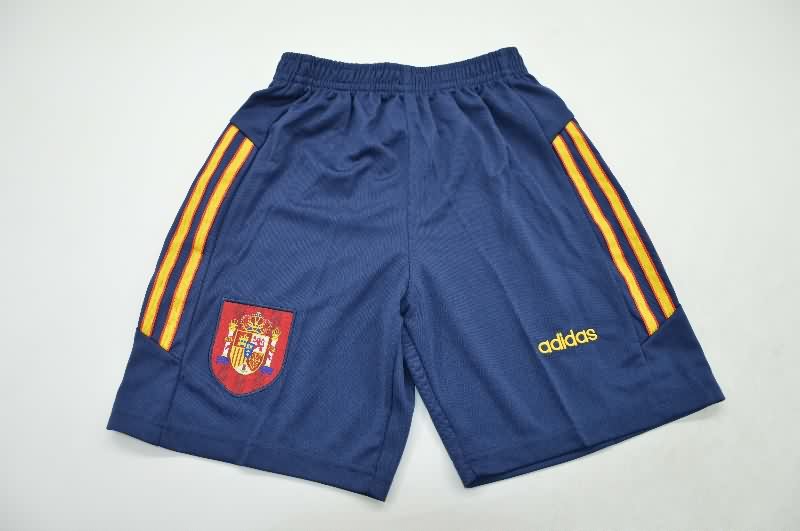 Spain 1996 Kids Away Soccer Jersey And Shorts
