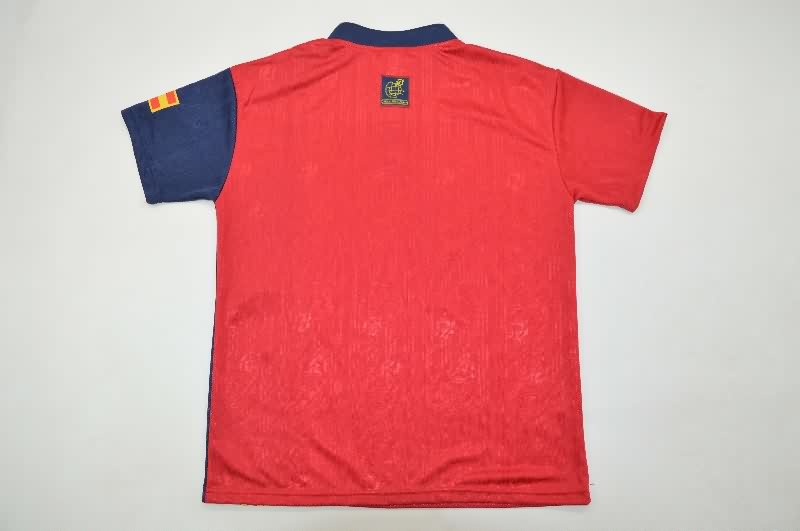 Spain 1996 Kids Home Soccer Jersey And Shorts