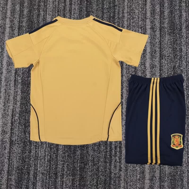 Spain 2008 Kids Away Soccer Jersey And Shorts